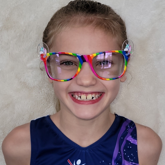 Kids unicorn blue screen glasses - Picture 2 of 5